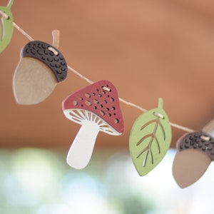 Fall Woodland Garland - SVG, AI, PDF for Silhouette, Glowforge