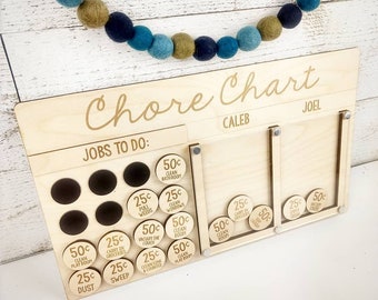 Tabla de tareas + Instrucciones y lista de suministros: SVG y .studio para láser, Glowforge -Charlotte Mason, educación en el hogar *1 - 3 ranuras para niños