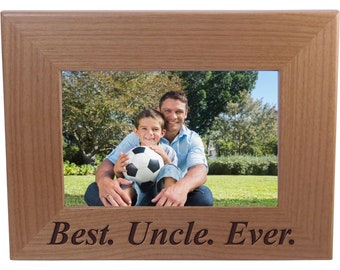 The Love Between an Uncle and Niece Lasts Forever Natural Alder Wood Engraved Tabletop/Hanging Photo Picture Frame 4x6-inch Vertical The Love Between an Uncle and Niece Lasts Forever Natural Alder Wood Engraved Tabletop/Hanging Photo Picture Frame 4x6-inch Vertical