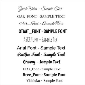 Personalized Etched Text Customized Add Your Text - Laser Engraved 12.5 ...