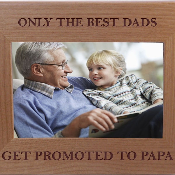 Papa Picture Frame Etsy