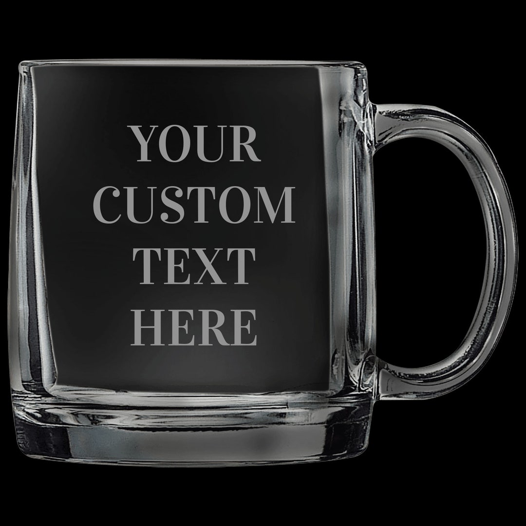 Personalized Etched Text Customized Add Your Text - Laser Engraved 12.5 ...