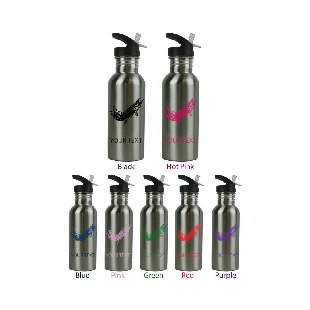 Personalized Custom 20 Oz 600ML Pike Stainless Steel Water Bottle With ...