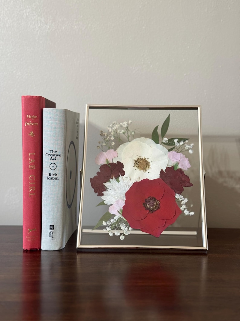 Pressed Flower, Art, Custom, Wedding, Flowers, Event, Flower Preservation, Gift, Baby Shower, Memorial, Birthday image 9