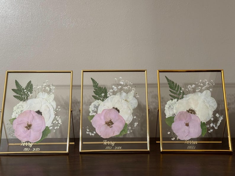 Pressed Flower, Art, Custom, Wedding, Flowers, Event, Flower Preservation, Gift, Baby Shower, Memorial, Birthday image 17