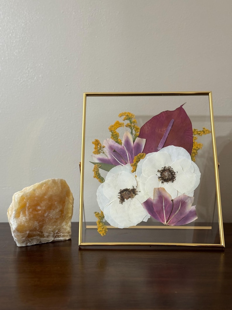 Pressed Flower, Art, Custom, Wedding, Flowers, Event, Flower Preservation, Gift, Baby Shower, Memorial, Birthday image 19