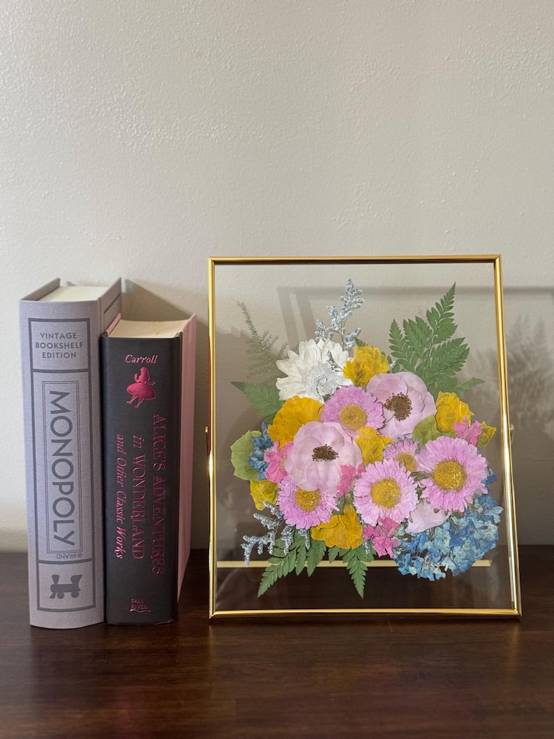 Pressed Flower, Art, Custom, Wedding, Flowers, Event, Flower Preservation, Gift, Baby Shower, Memorial, Birthday image 7