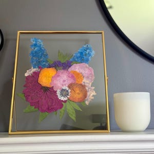 Pressed Flower, Art, Custom, Wedding, Flowers, Event, Flower Preservation, Gift, Baby Shower, Memorial, Birthday image 16