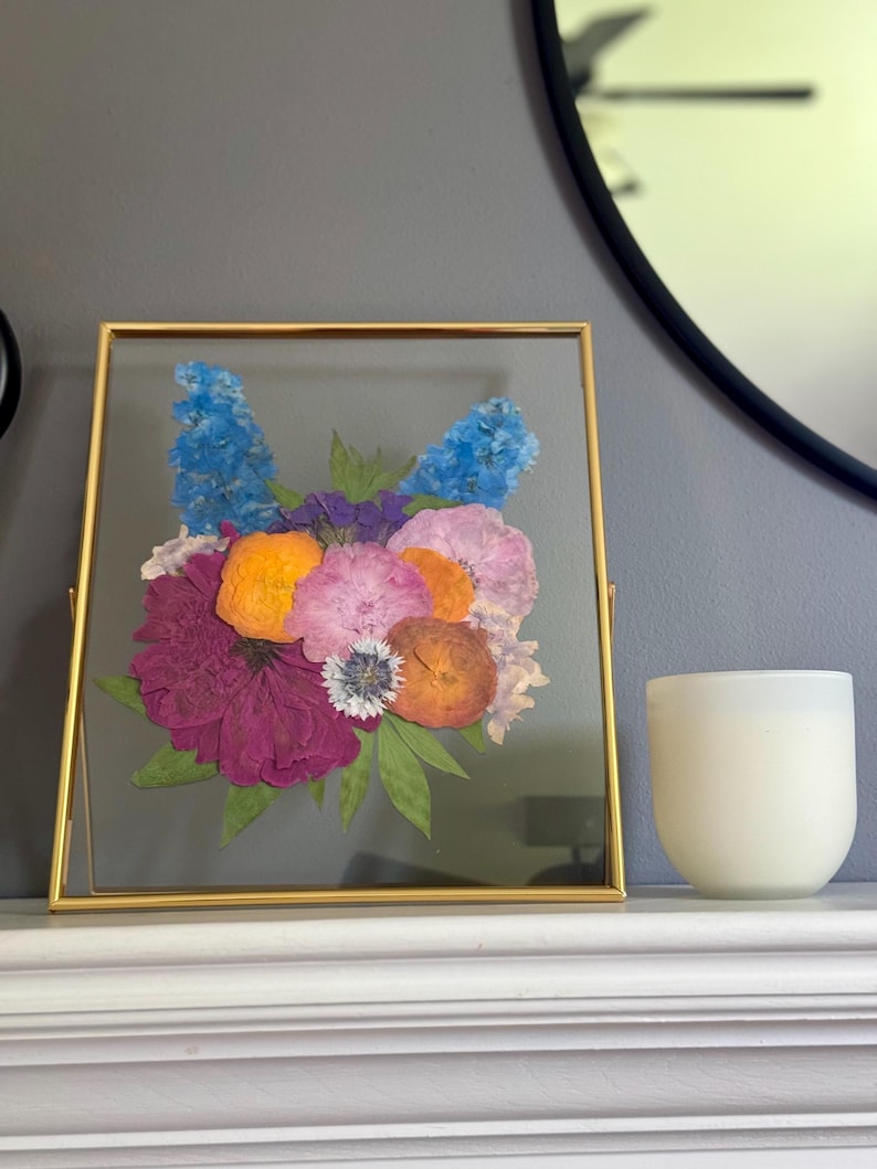 Pressed Flower, Art, Custom, Wedding, Flowers, Event, Flower Preservation, Gift, Baby Shower, Memorial, Birthday image 16