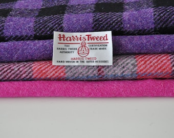 Harris Tweed Fabrics - 4 Piece Mix