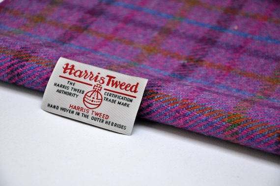 purple tweed fabric