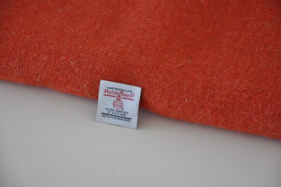 Harris Tweed Fabric Dark orange