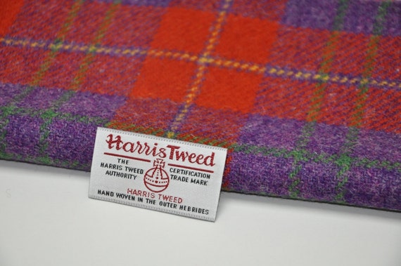 purple tweed fabric