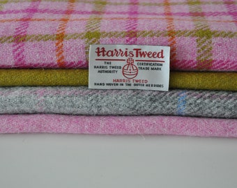 Harris Tweed Fabrics - 4 Piece Mix (38 x 25cm)