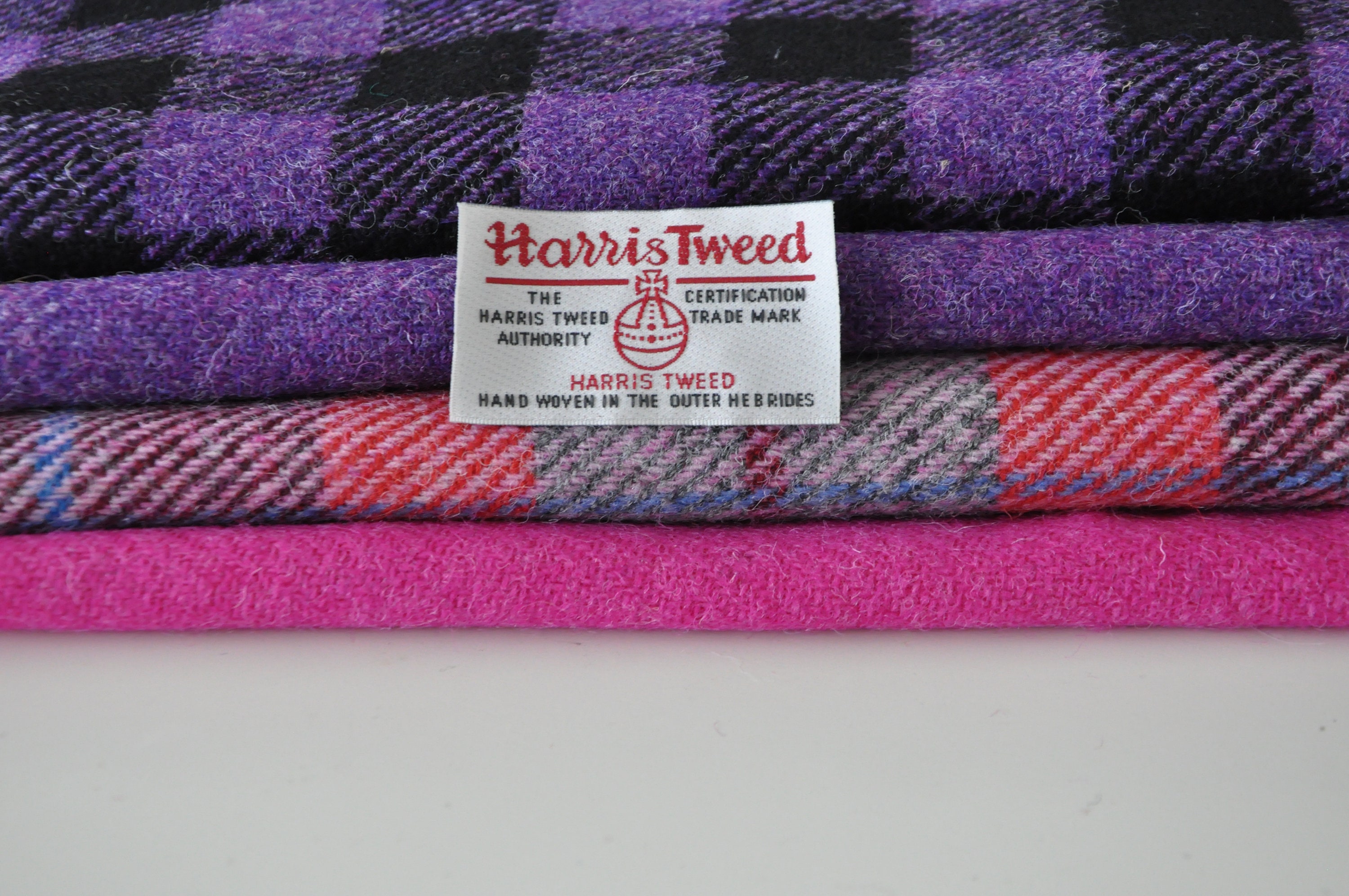 Harris Tweed Fabrics - 4 Piece Mix (38x25cm)