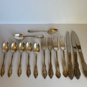 Vintage Flatware Mixed Set Silverplate