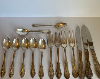 Vintage Flatware Mixed Set Silverplate