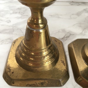 Brass Candlesticks Vintage Candleholder Collection Mix and Match image 7