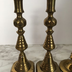 Brass Candlesticks Vintage Candleholder Collection Mix and Match image 6