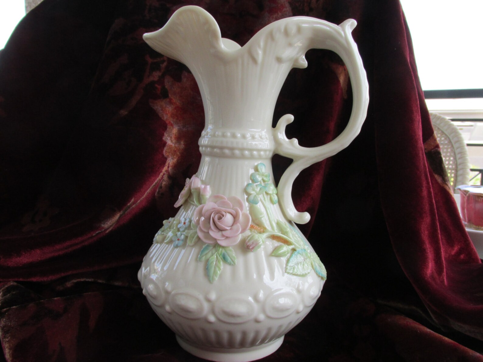 Belleek Vase Large Aberdeen Vase With Seventh Mark Vintage Free