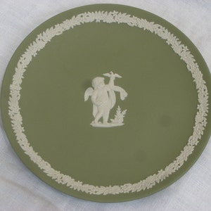 Zielony talerz Wedgwood Jasperware - Vintage