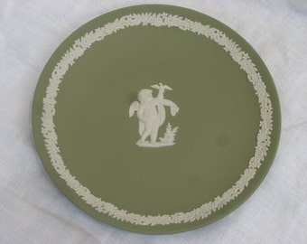 Placa verde Wedgwood Jasperware - Vintage - Envío gratis