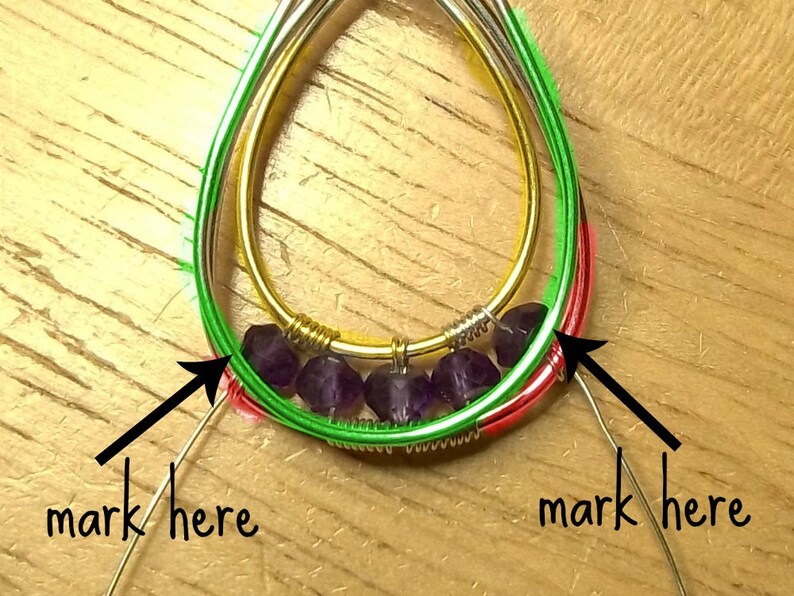 Wire Necklace Tutorial Teardrop Pendant Tutorial Wire Wrap Etsy