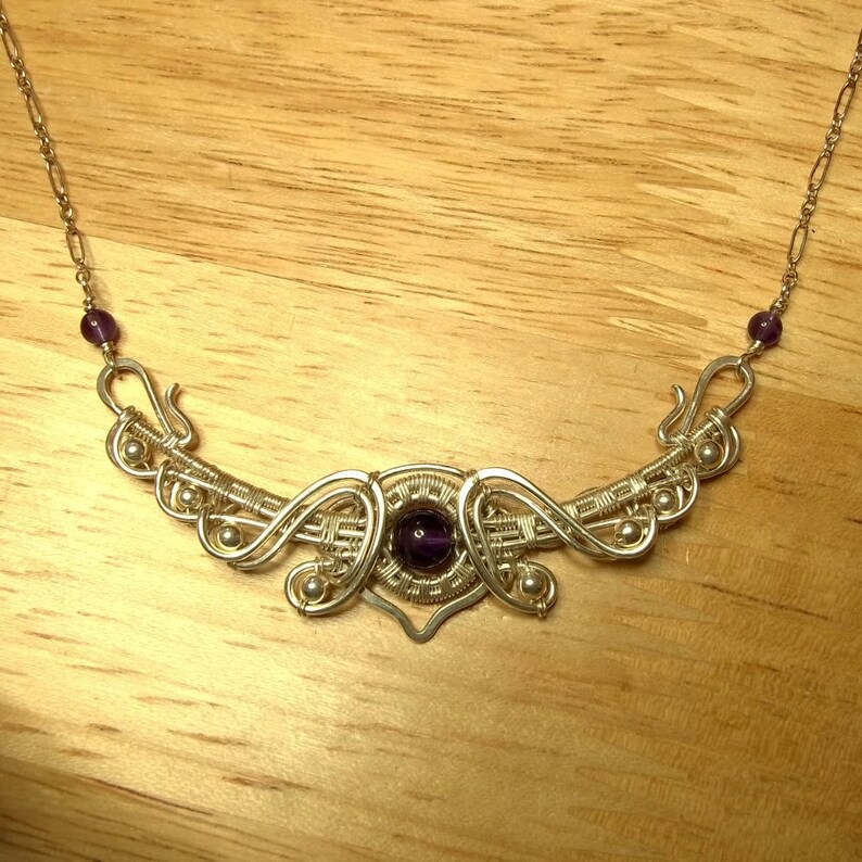 Necklace Tutorial Curved Bar Tutorial Wire Wrap Tutorial Etsy