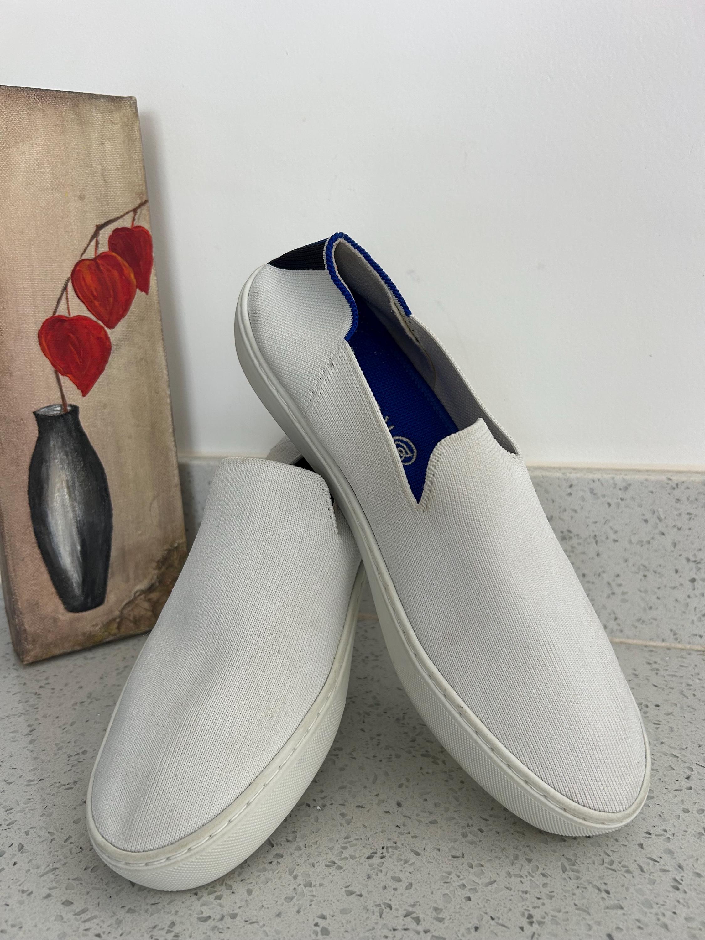 Rothy’s Houndstooth Slip-On Knit Casual Shoes in Light Beige Amazon.com | Rothy main image 2