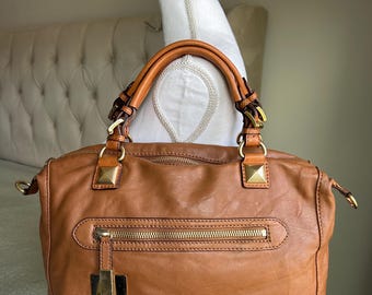 COACH F09950 Leather Hobo Crossbody Bag Satchel Purse Handbag