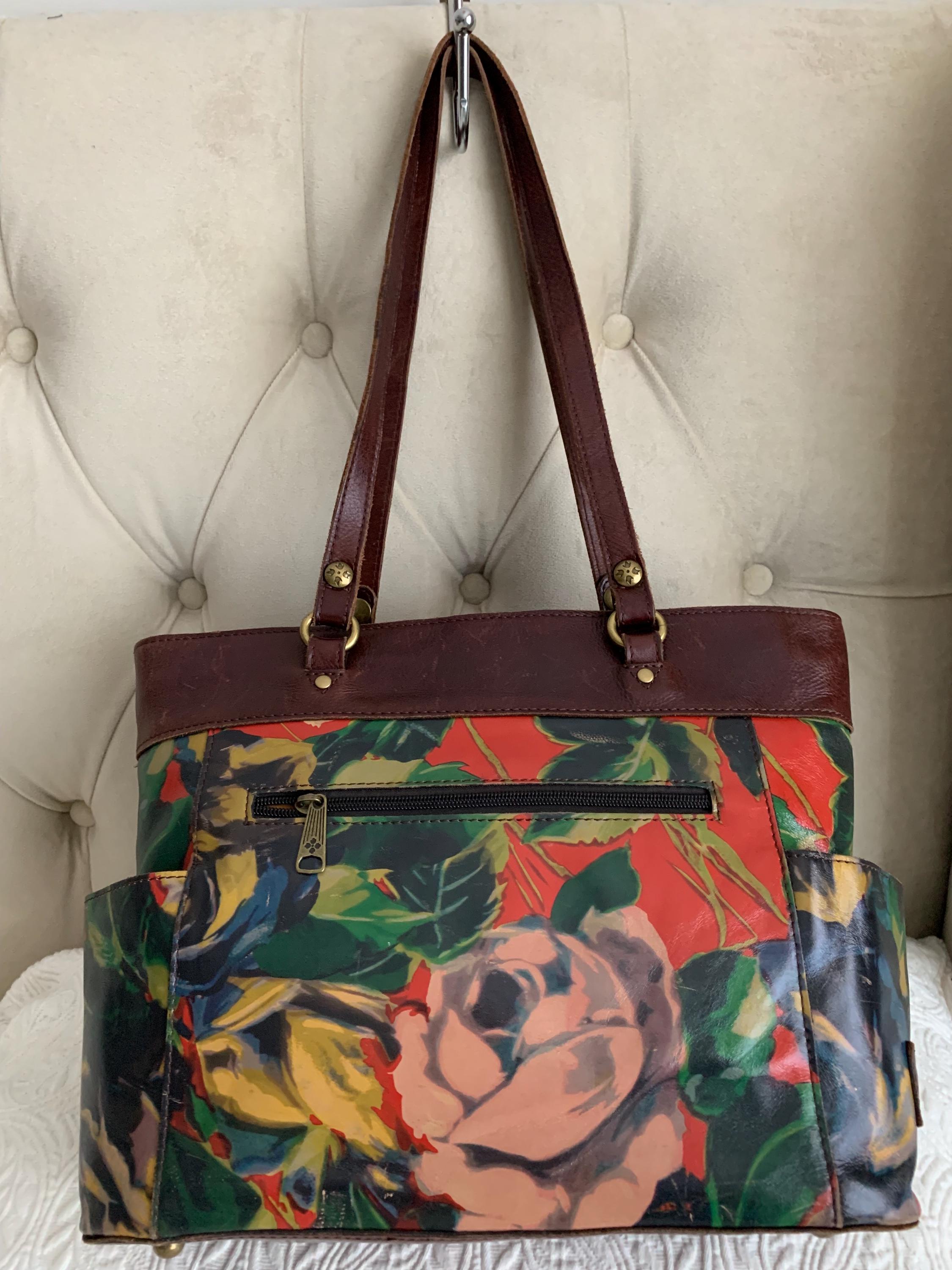 Patricia Nash Larone Multicolor Winter Bloom Bolsena Tote Suede Inside P343425 Etsy Ireland