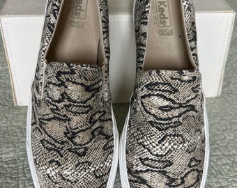 ケッズ レディース ジャンプキック スネークプリント スリッポン スニーカー - サイズ11 WF64744