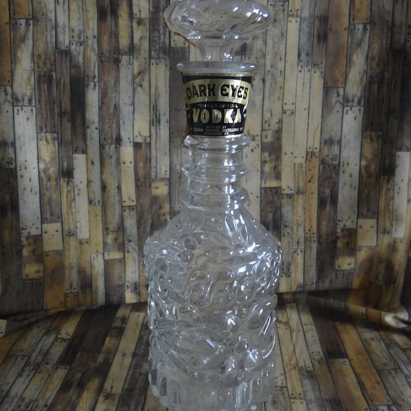 Antique Vintage Glass Liquor Decanter Etsy