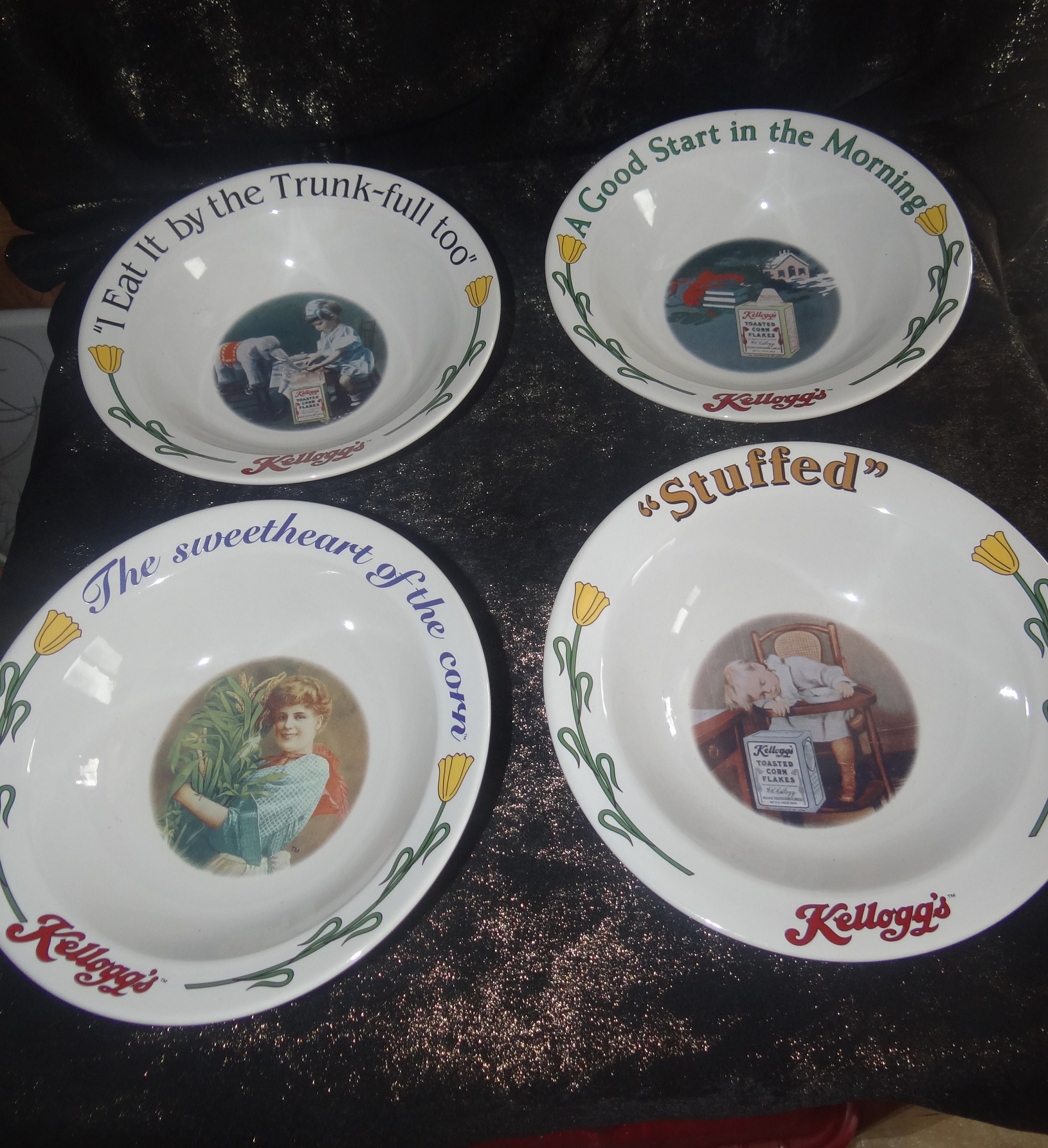 Vintage Kelloggs cereal bowls. Set of 2 munimoro.gob.pe