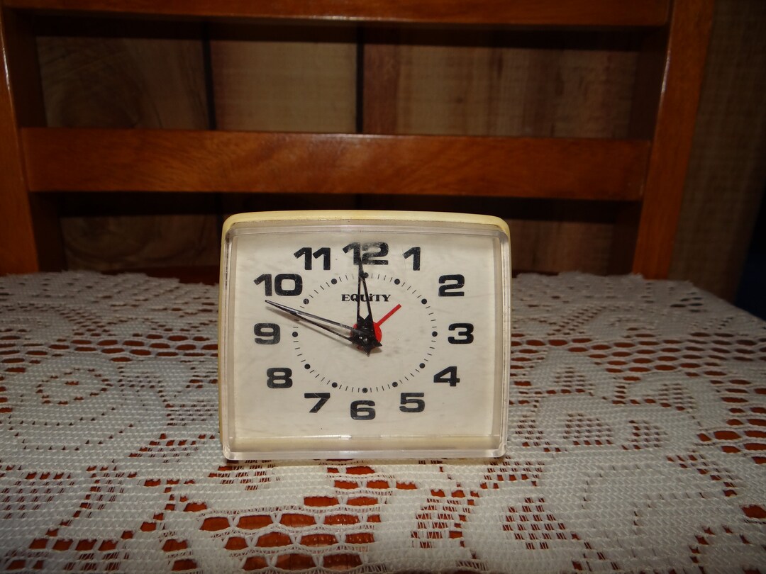 Vintage Equity Alarm Clock Etsy