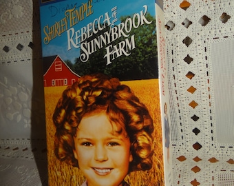 Vintage 1938 Shirley Temple VHS Tape... Colorized in 1965... "Rebecca of Sunnybrook Farms"
