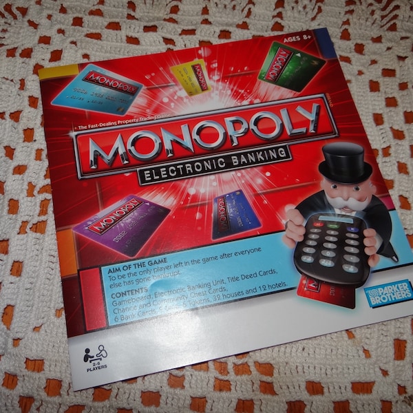 Electronic Monopoly Etsy