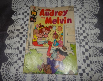 Rare bande dessinée vintage, " La petite Audrey et Melvin ". 1967. Informations importantes dans la description