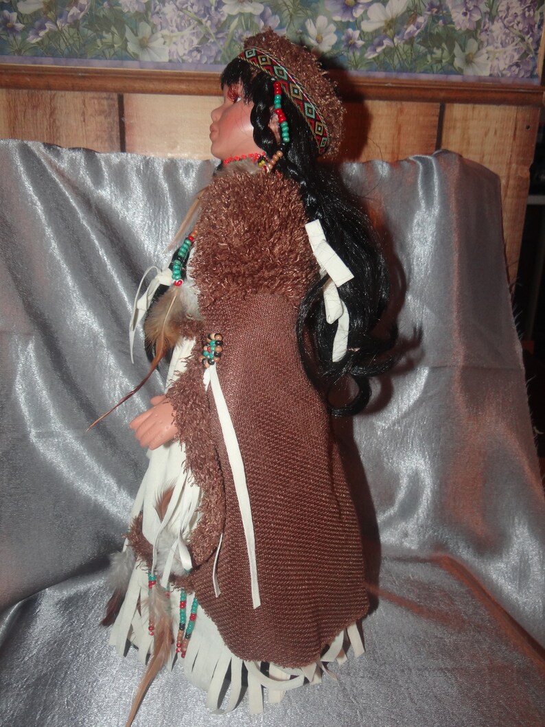Vintage Native American Porcelain Doll With so Much Lovely Etsy
