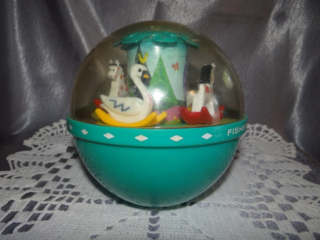 Vintage Fisher Price Roly Poly Chime Ball With Weighted Bottom..1970's ...