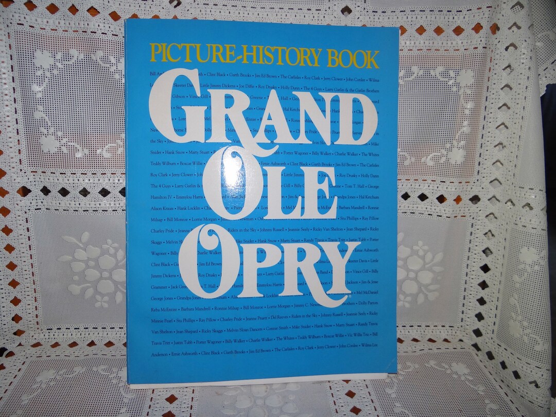 Vintage Grand Ole Opry Picture History Book... Wonderful - Etsy