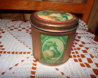 Vintage Round Coke Tin