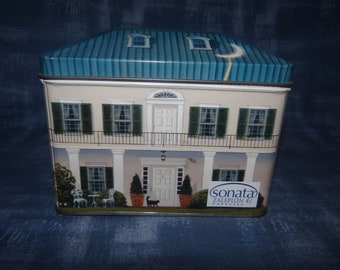 Vintage 2001 Tin Advertising Sonata Capsules..Plantation Style Design