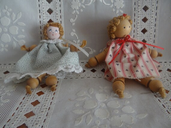wooden spool doll