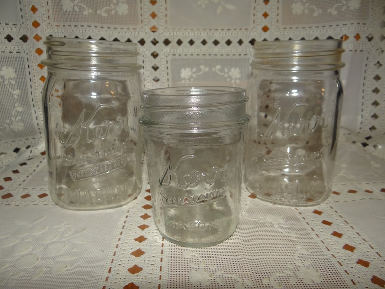 Two Vintage Pint Size Kerr Canning Jars and One Kerr Jelly Etsy