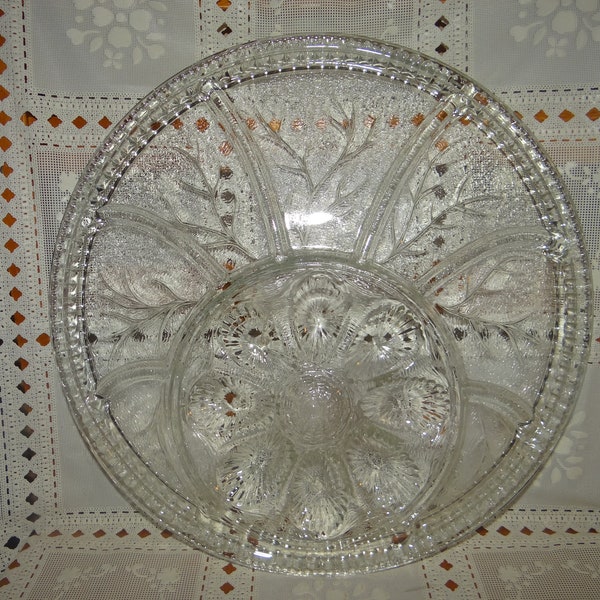 Lead Crystal Platter Etsy