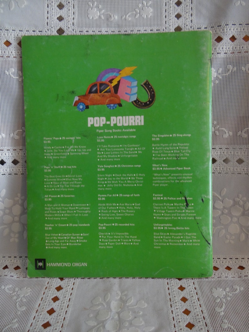 Vintage Hammond Organ Songbook, Pop-Pourri...By The Piper Autochord... Bild 2