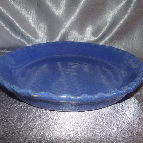 Vintage Blue Ceramic Pie Dish/Pan..Please Read Description Carefully