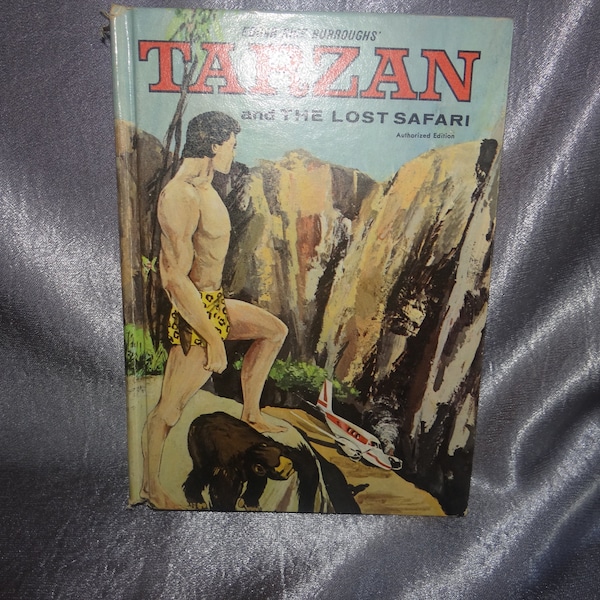 Rare Find Vintage Hardcover Book,  Edgar Rice Burroughs' " Tarzan and the Lost Safari"...1957, 1966