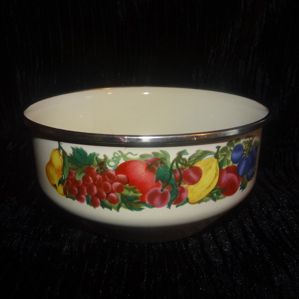 Vtg. Vitroceramic Nesting Bowl.. smallest of a four piece set... Others Sold Separately..Safe For Gas, Electric. Induction Stoves..ONE bowl